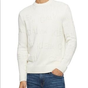 Calvin Klein Men’s Jacquard Logo Sweater